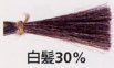 白髪30%